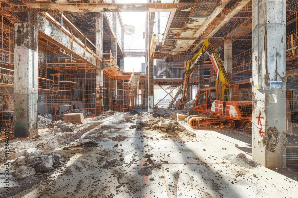 Vibrant Picture of Construction Site Using Lidar Technology Vibrant Picture of Construction Site Using Lidar Technology
