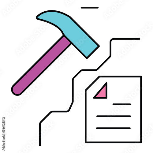 Icon Representing Data Scoping And Mining Workflow