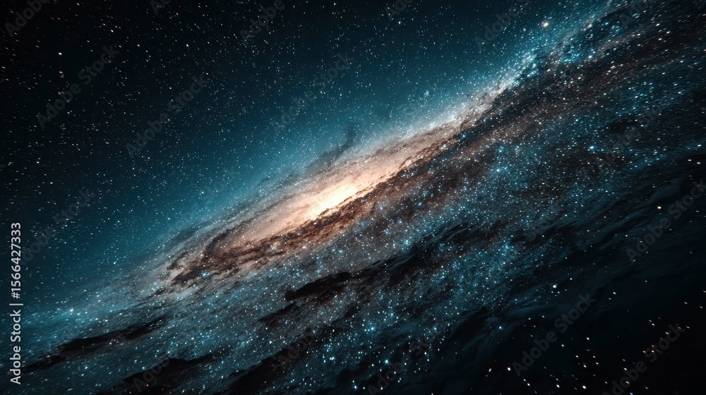 Fototapeta premium Exploring the Wonders of the Galaxy and Universe