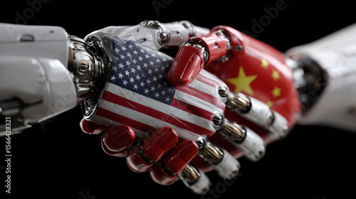 AI Modules of US and China, showcasing the technological rivalry and advancements in artificial intelligence, highlighting innovation, competition, and global impact on the industry.