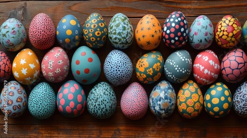 colorful easter eggs