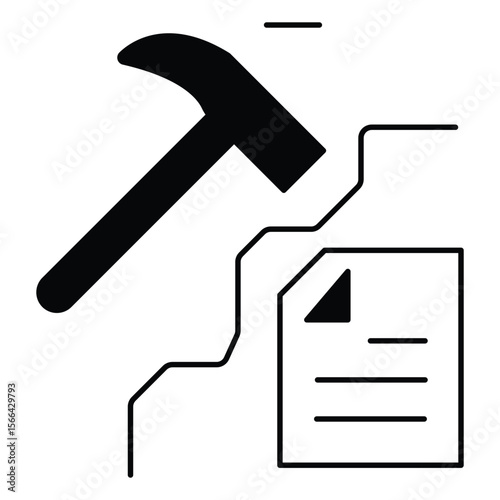 Mining And Scoping Data Vector Icon Set