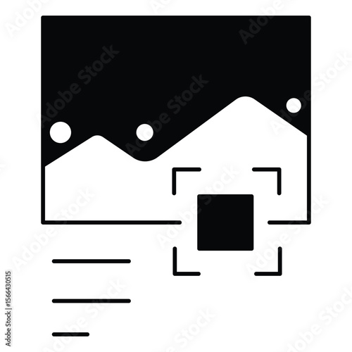 Annotated Data And Association Vector Icon Flat