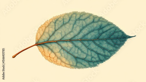 leaf on a white background