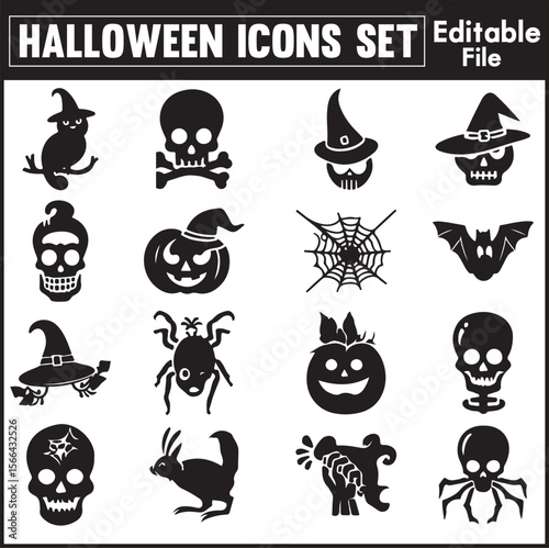 Halloween Icons Set
