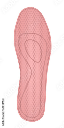 Foot sport insole. vector illustration	