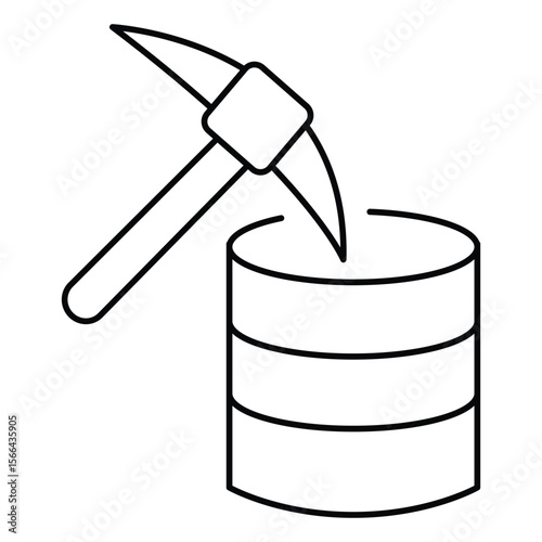 Icon Representing Data Mining And Scoping Process