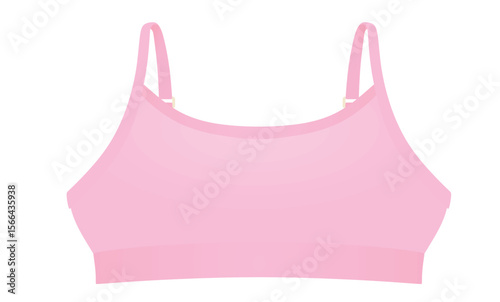 Pink woman top. vector illustration	
