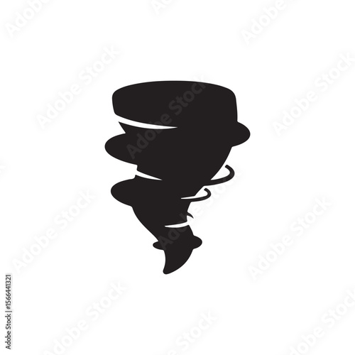 Tornado icon isolated. simple vector icon on white background