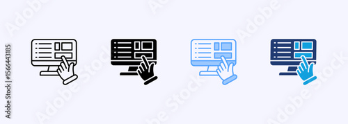 User Interface Icon Set Multiple Style Collection