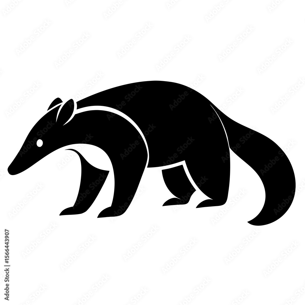 Obraz premium Anteater on white background
