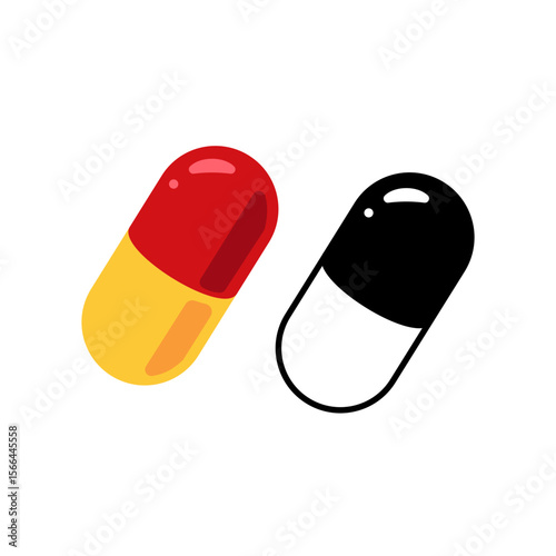 Medical pil vector illustration