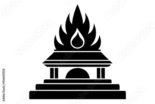 buddhist temple icon