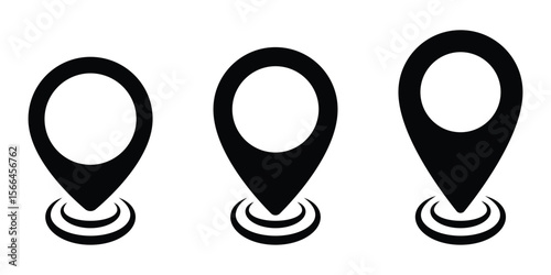 Map location pin, Destination icon, Position marker