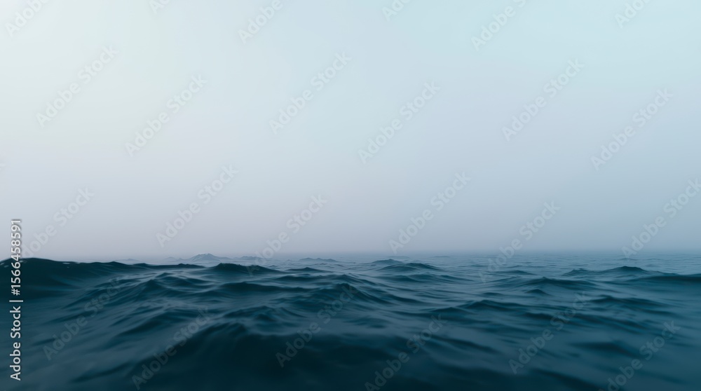 Obraz premium Misty Ocean Scene