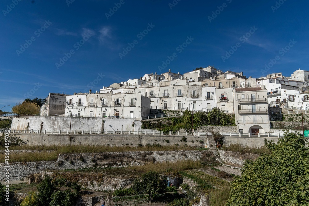 Naklejka premium mount san michele foggia puglia italy