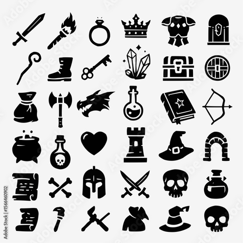 set of different icons
