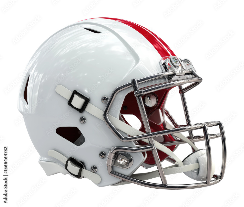 Fototapeta premium Football action helmet sports field equipment showcase dynamic view