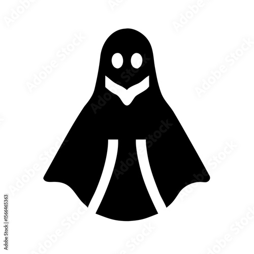 Scary cartoon Halloween monster character vector illustration with a ghost and evil zombie