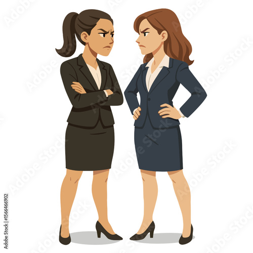 Business Man and Woman Arguing 