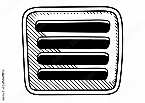 Vector icon of a hamburger menu