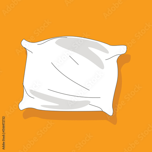 white pillow. illustration of pillow,