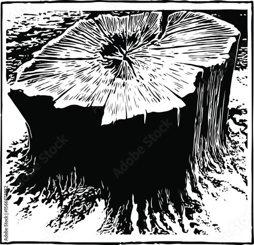Illustration of two stacked square objects with a cracked surface and light emanating from center