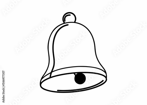 Vector icon of a bell notification