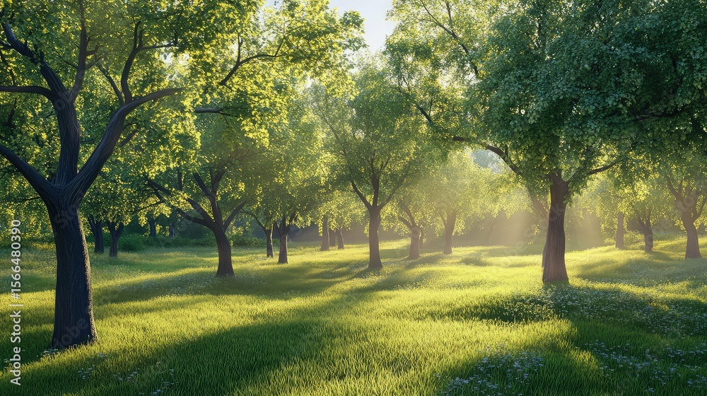 Naklejka premium foliage beautiful trees