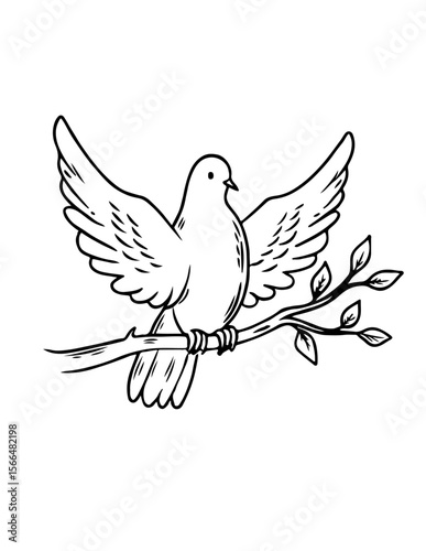 Dove must choose between peace and vengeance in a divided world. cartoon