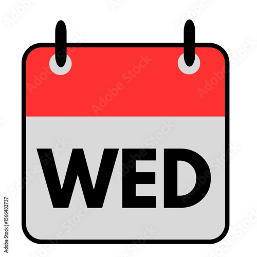 calendar and date icon wednesday weekday motivational .eps