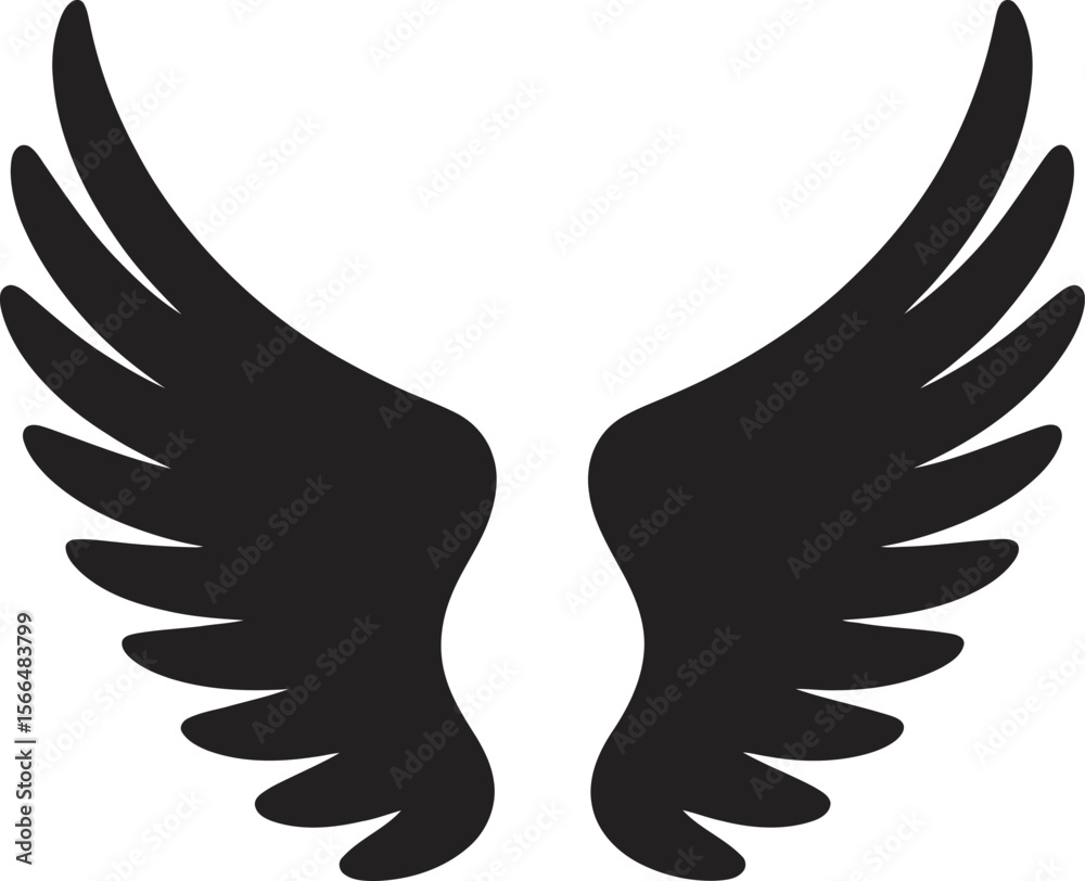 Fototapeta premium angel wings vector