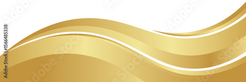 gold wave curve, golden wave corner shape for element, stripes ribbon golden graphic, striped gold. eps 10