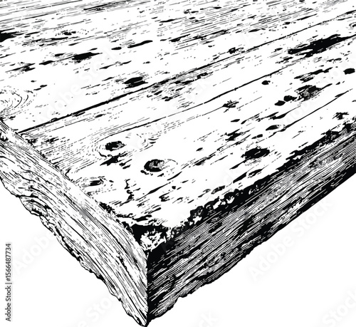 Black paint strokes forming a rectangular frame on a white background with rough texture and brush marks