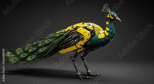 Mechanical Peacock A Stunning Fusion of Nature and Technology