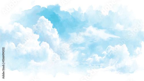 Natural sky beautiful blue and white texture background. blue sky with cloud. vector design, 