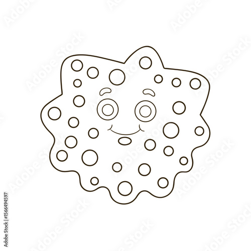 Sponge Outline Coloring Page