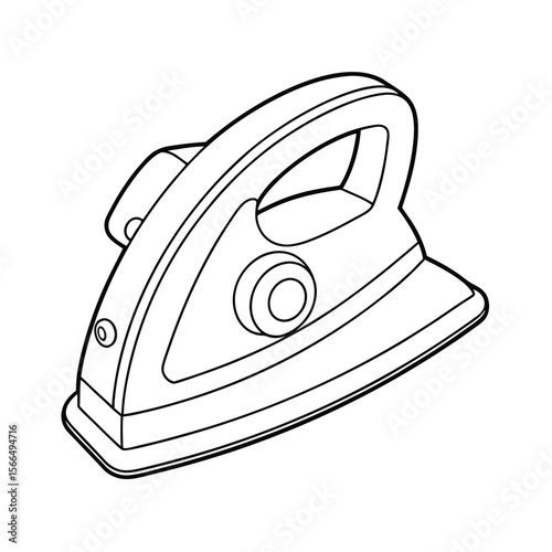 Straightening Iron Outline Coloring Page