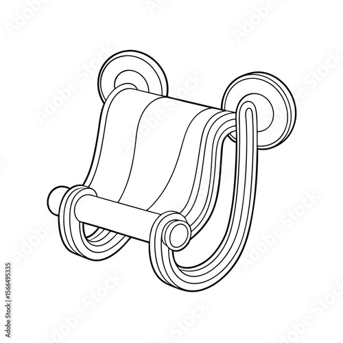 Wall Towel Hook Coloring Page