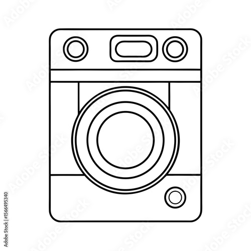 Washing Machine Coloring Page