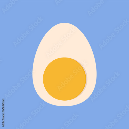 flat illustration of a egg