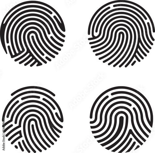 vector fingerprint icon