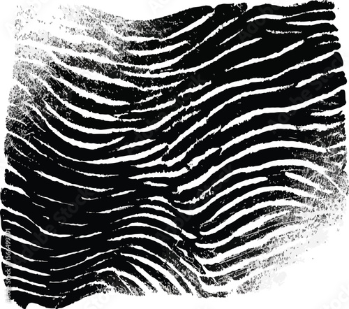 Monochrome abstract art featuring circular patterns and a distressed rectangular border element design