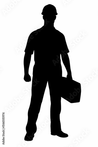 silhouette of a young man