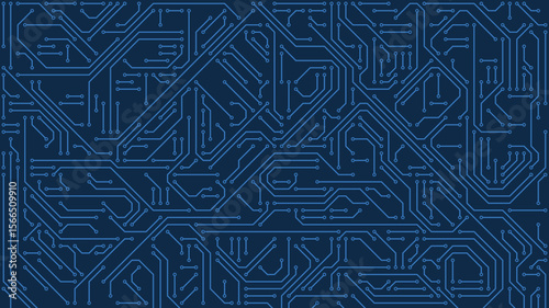 Circuit board background texture. Blue circuit board illustration 