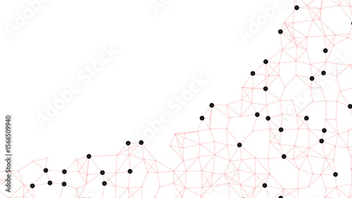 Red Polygon Luminary Illustration