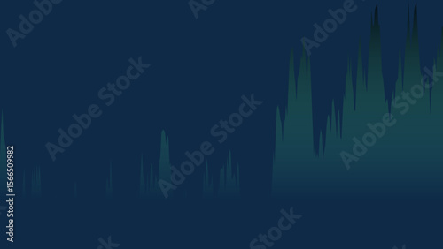 Green stock market chart. Green stock market chart rising illustration