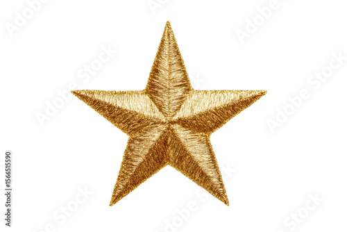 PNG Gold embroidered star on black background