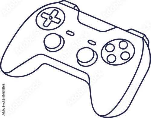 Game Controller Illustration for Gaming and Technology Designs. High Quality Game Controller for Digital and Print Media Projects. Modern Game Controller Graphic for Branding and Marketing Use