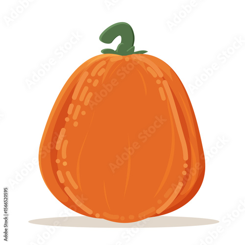 Vegetable pumpkin. Vector. Autumn pumpkin